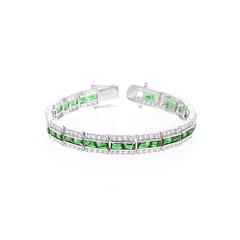 Emerald Tennis Bracelet - Unique Italian Design