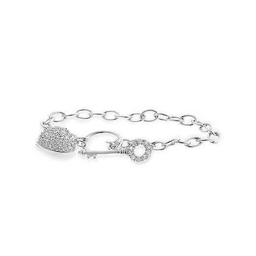 Classic Heart and Key Bracelet