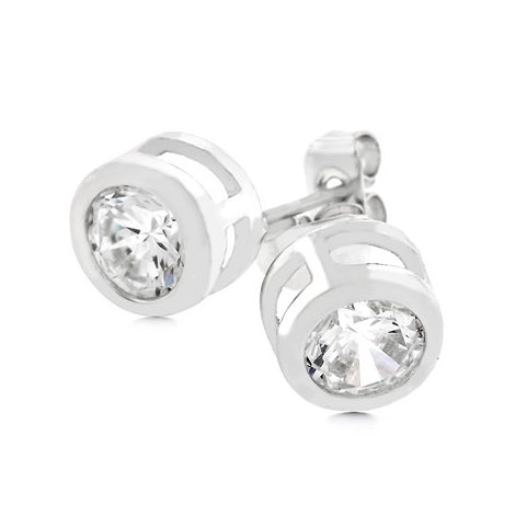 Bezel Stud Earrings - DT Jewellery Store