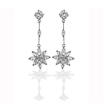 Star CZ Drop Earrings - Fashion Jewelry
