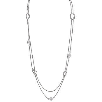 Contemporary Twisted Chain Knot Necklace