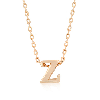 Rose Gold Initial Z Pendant - Amazing Gift Idea