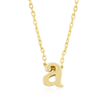 Golden Initial A Pendant - Perfect Jewelry Gift