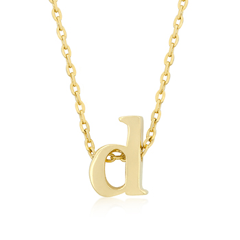 Golden Initial D Pendant - DT Jewelry Store