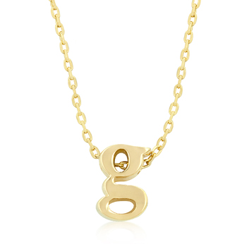 Golden Initial G Pendant - DT Jewellers