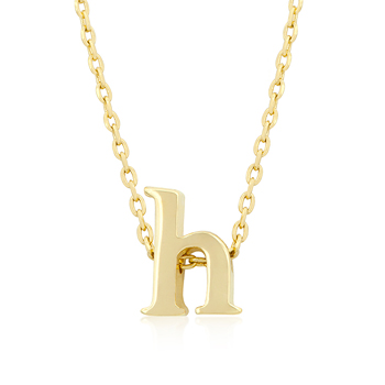 Golden Initial H Pendant - Fashion Jewelry