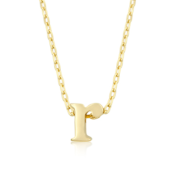 Golden Initial R Pendant - Great Jewelry Deals