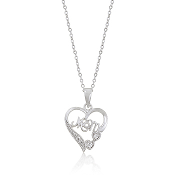 No. 1 Mom Heart Pendant - A Gift with Passion