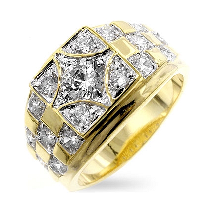 Checkerboard CZ Ring - Perfect Jewellery Gift