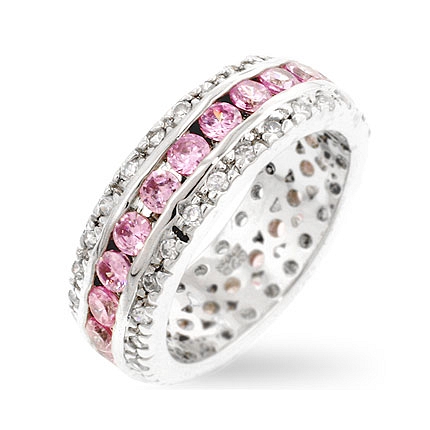 Soft Pink Eternity Band - Great Jewelry Deals