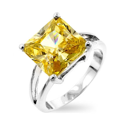 Solitaire Jonquil Gypsy Ring