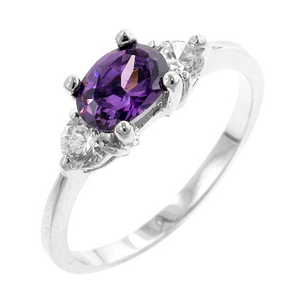 3-Stone Oval Sonnet CZ Ring Designer Jewelry Store