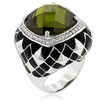 Olive Jester Cocktail Ring From DT Jewellery Store