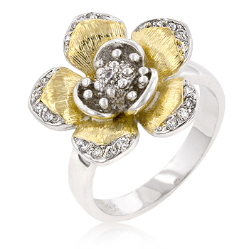 Golden Petals Cocktail Ring - Deals on Jewelry Gifts
