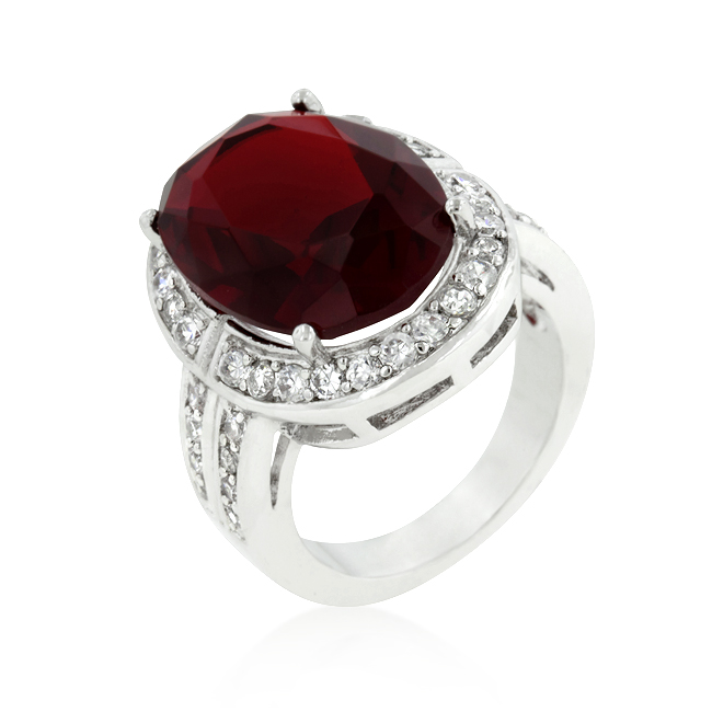 Engagement Ruby Red Cocktail Ring