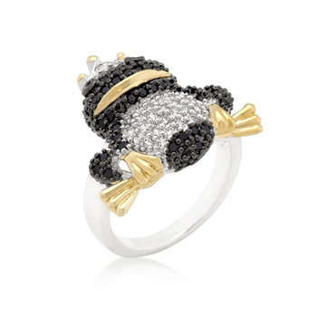 Fashion CZ Frog Prince Ring Fashion Jewelry Gifts