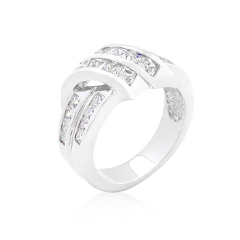 Wedding CZ Double Knot Ring - A Gift with Passion