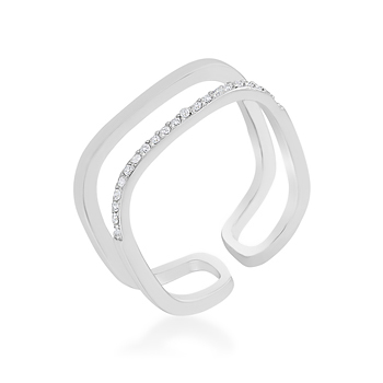Simply Square Contemporary Ring .21 CT