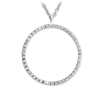 Sterling Silver .925 Necklace Clear CZ