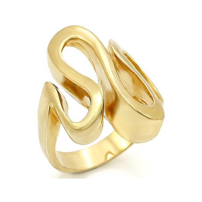 Stunning 14K Yellow Gold Plated Modern Fashion Ring