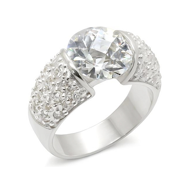 Sterling Silver .925 Ring Clear CZ