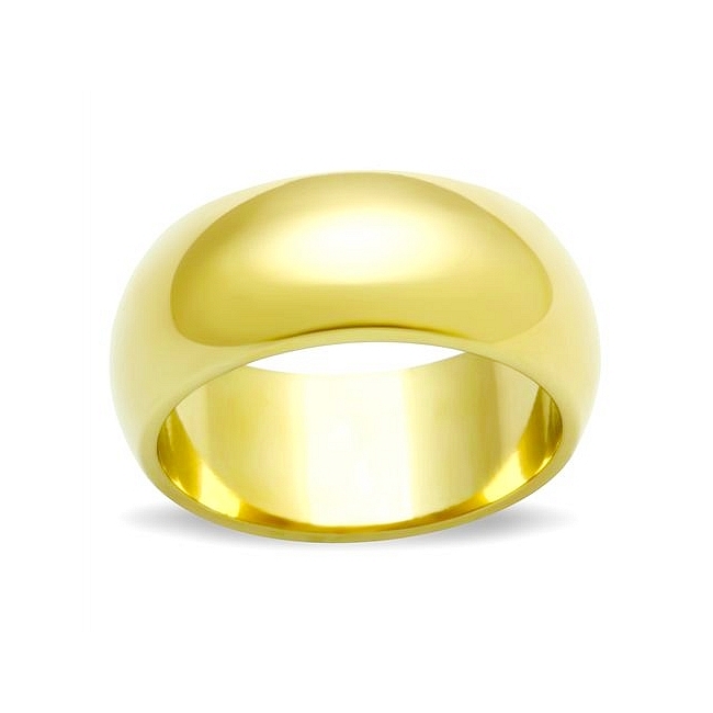 14K Gold Plated Plain Wedding Ring