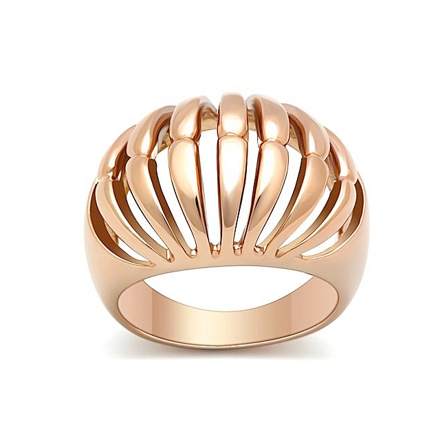Classic 14K Rose Gold Plated Modern Fashion Ring