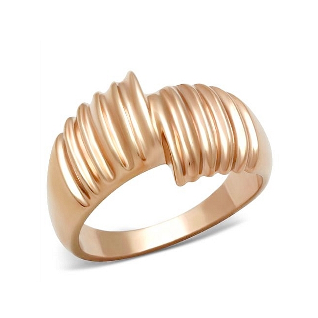 Lovely 14K Rose Gold Plated Modern Fashion Ring