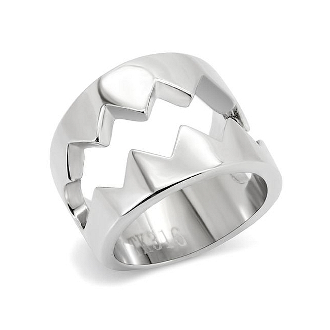 Exquisite Silver Tone Modern Fashion Ring