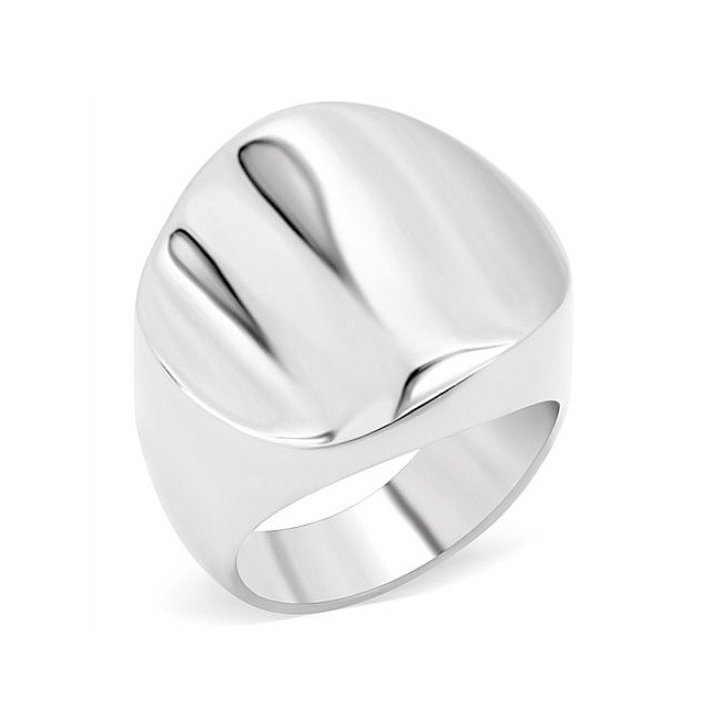 Fancy Silver Tone Modern Fashion Ring