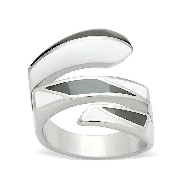 Silver Tone Modern Fashion Ring