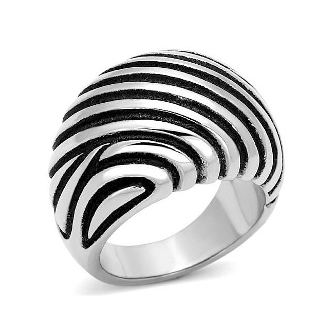 Silver Tone Fashion Ring