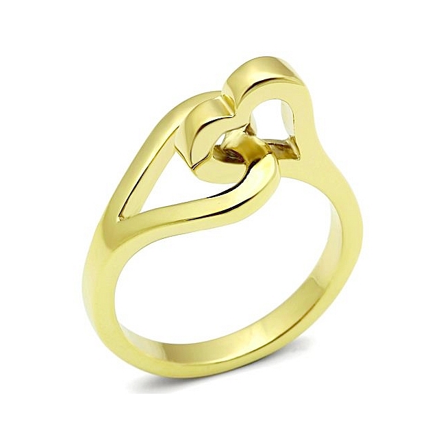 14K Gold Plated Heart Fashion Ring