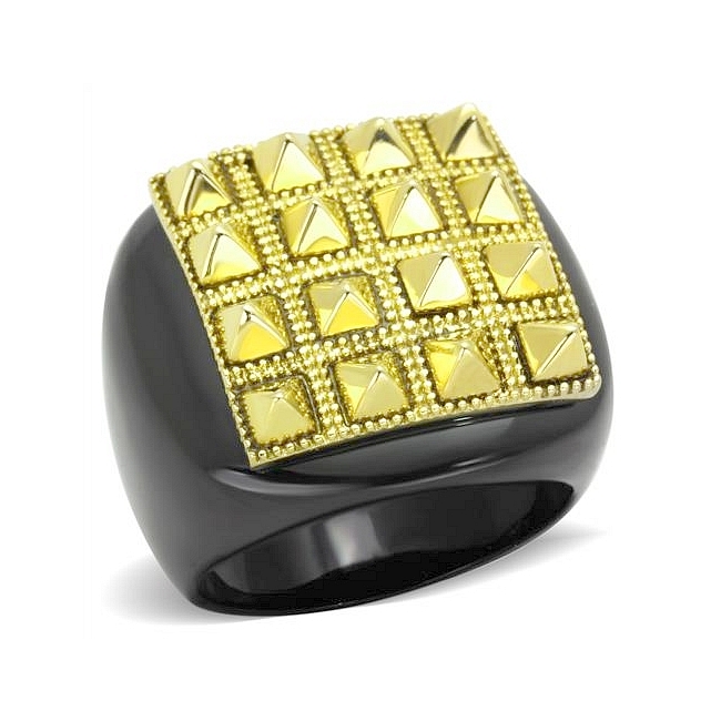 14K Two Tone (Gold & Black) Fashion Ring