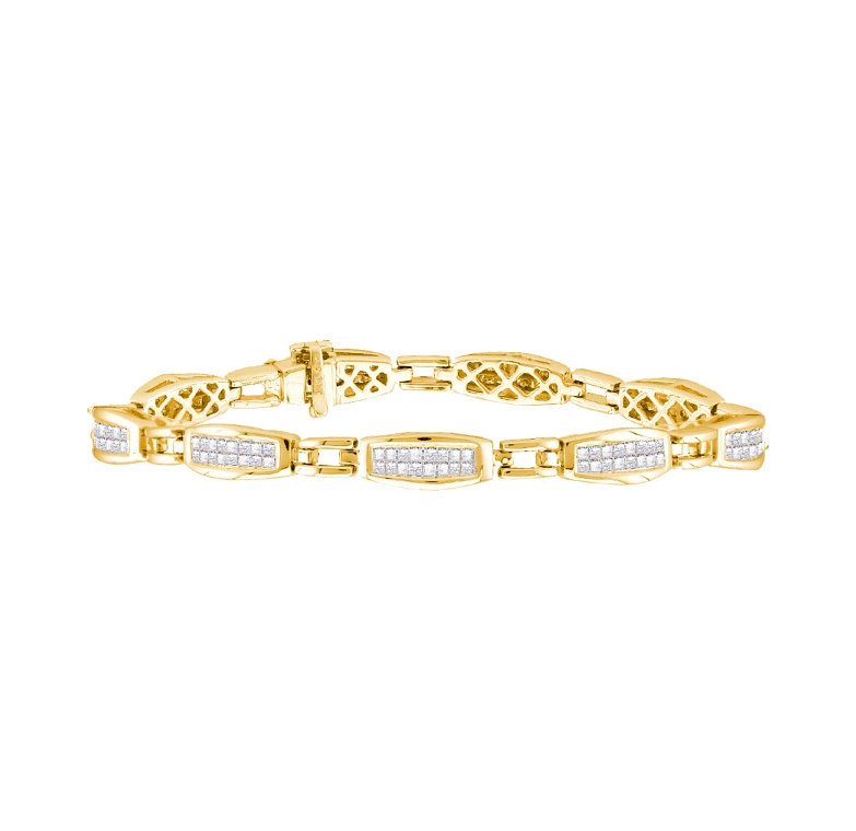 2.00 CT Diamond Bracelet 14K Yellow gold