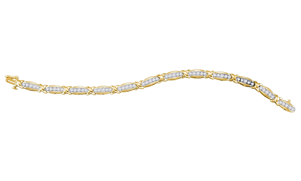 1.95 CT Diamond Bracelet 14K Yellow gold