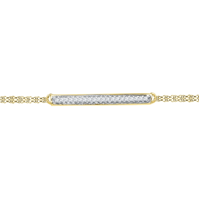 0.07 CT Diamond Bracelet Yellow gold