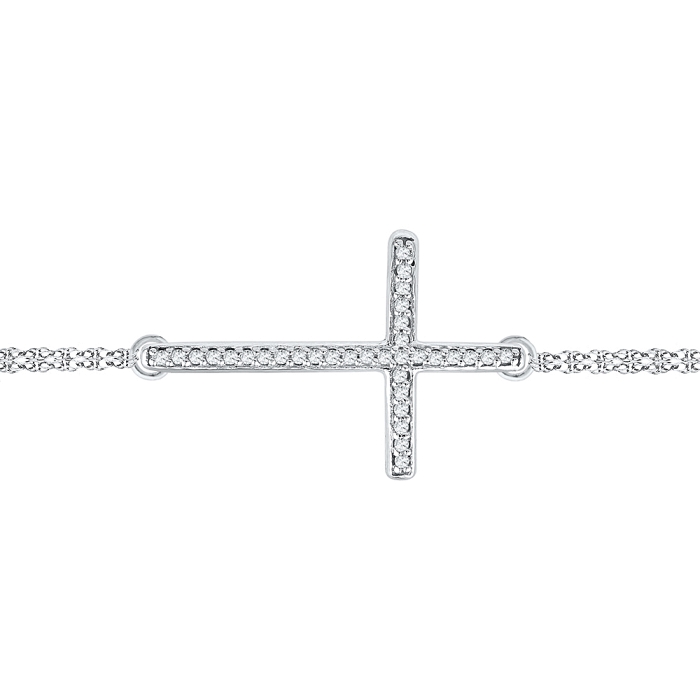 0.10 CT Diamond Bracelet White gold