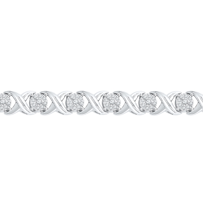 1.02 CT Diamond Bracelet White gold
