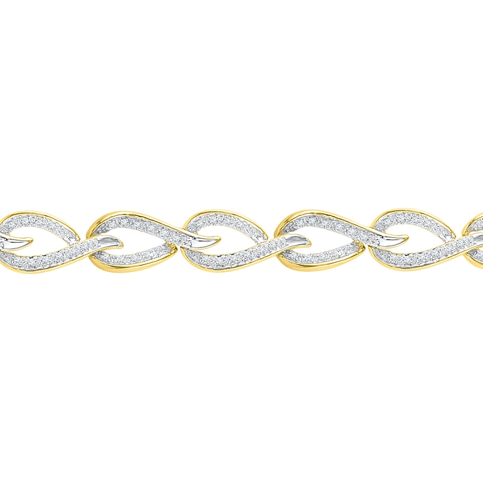 0.75 CT Diamond Bracelet Yellow gold