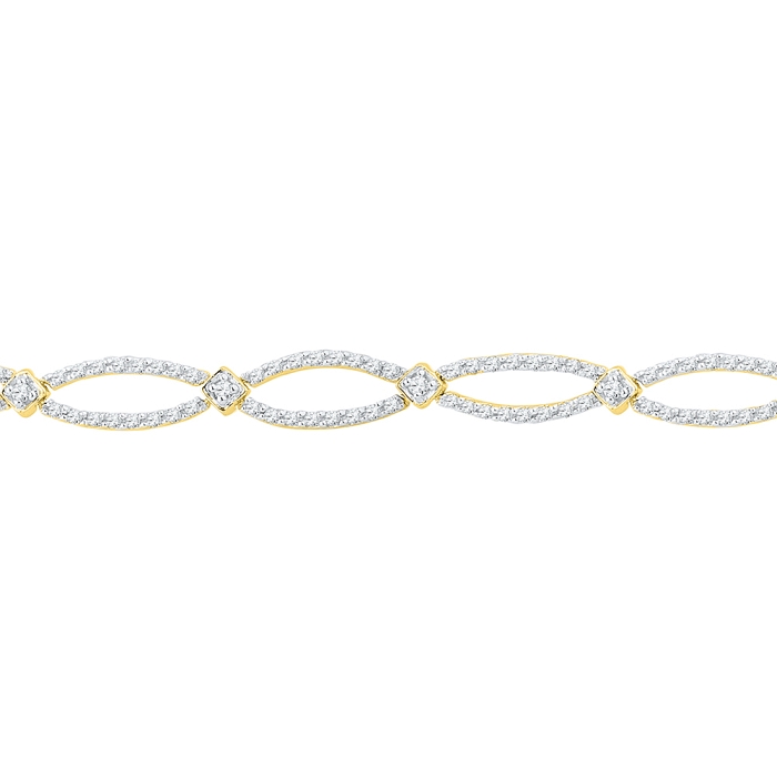 1.51 CT Diamond Bracelet Yellow gold