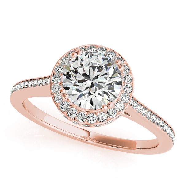 Extraordinary 1/2 Carat Duet Halo Diamond Engagement Ring