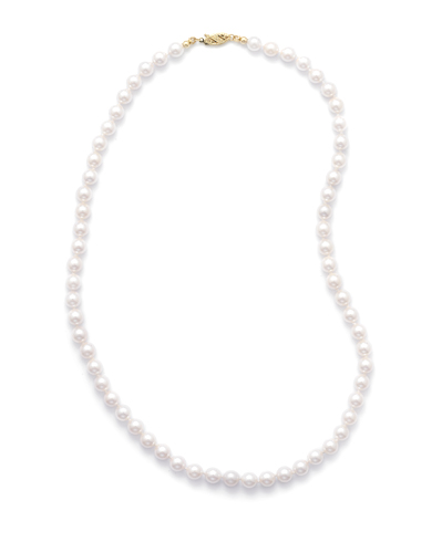 20" 6-6.5mm Grade AAA Cultured Akoya Pearl Necklace