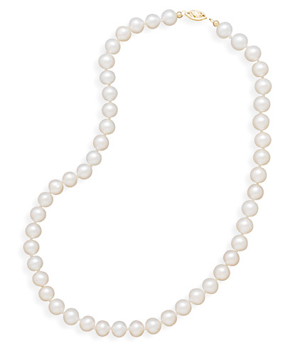 20" 7.5-8mm Cultured Freshwater Pearl Necklace