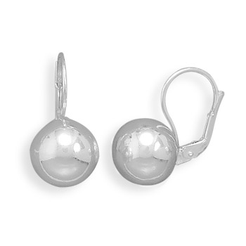 12mm Ball Earring with Lever Back