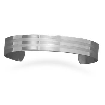 Stainless Steel Men's Cuff Bracelet