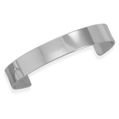 Stainless Steel Men's Polished Cuff Bracelet