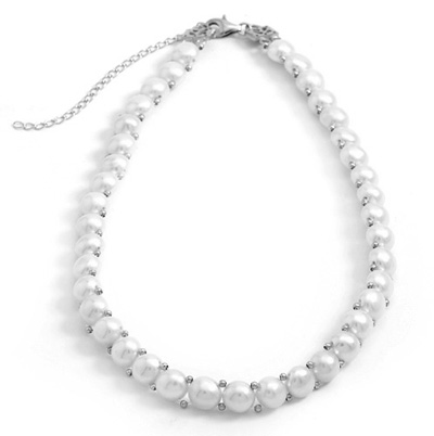 14"+3" Extension Cultured Freshwater Pearl Necklace