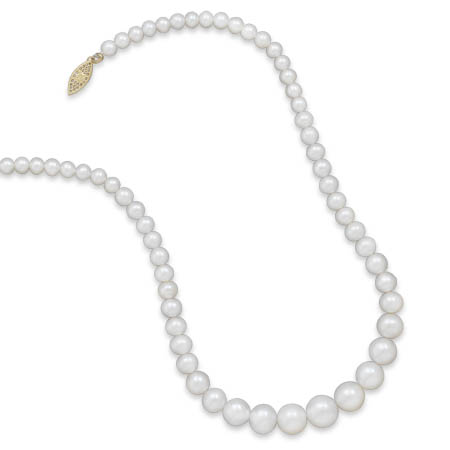 17" 5mm - 11mm Cultured Freshwater Pearl Necklace