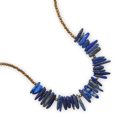 16" + 2" 14/20 Gold Filled Necklace with Lapis
